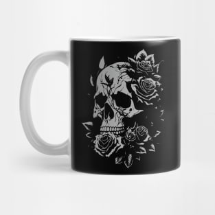 Skull with roses Mug